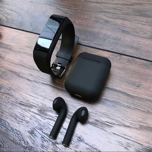 Bundle of smart watch tracker and earphones